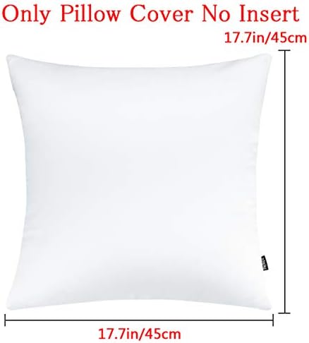 Faylapa 4 pakovanje satenske bacanje jastučnice, bijeli teški svileni satenski ukrasni jastuk