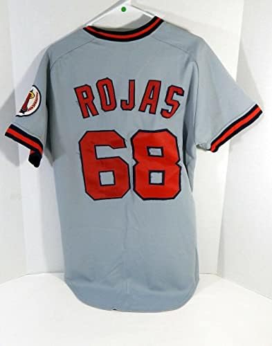 California Angels Rojas 68 Igra Polovna siva Jersey DP17522 - Igra Polovni MLB dresovi