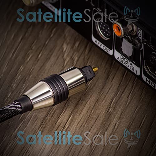 SatelititesAle Digital Toslink SPDIF Audio optički vlakno kabel Univerzalni žica najlon crni / srebrni kabel