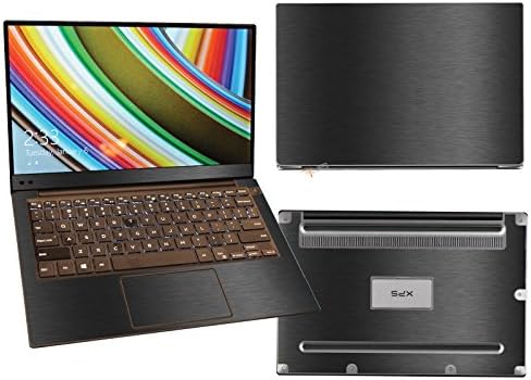 Decalrus - Zaštitni naljepnica za Dell XPS 13 9343 9350 9360 Laptop tamno siva tekstura četkani aluminijski