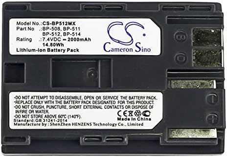 Zamjenska baterija Cameron Sino Novo 2000mAh za Canon DM-MV100X, DM-MV100XI, DM-MV30, DM-MV400, DM-MV450,