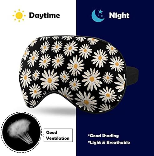 Vintage Daisy Cvijeće Mekano maska ​​za oči Efektivna sjenila maska ​​za spavanje Udobne očiom sa elastičnim
