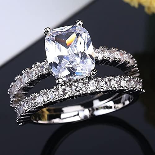 2023 Izvrsni puni dijamanti za žene za žene Angažovanje cirkonskih prstena za nakit Pokloni Rose Thumb