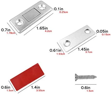 OperSeven 8 paketa magneti za vrata ultra tanka magnetna vrata magnet za ladicu od nehrđajućeg čelika