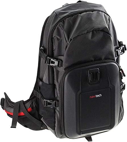 Navitech action backpack i plavi kupac za pohranu sa integriranim remenom prsa - kompatibilan sa