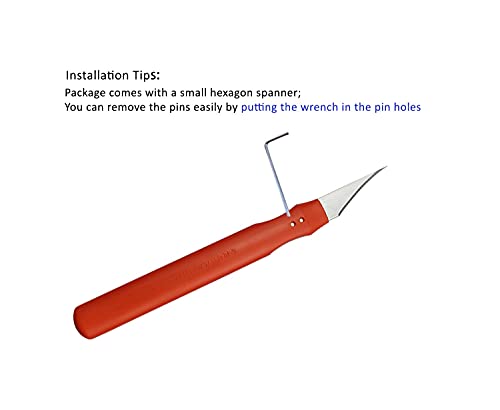 7pcs plastični uklanjanje alata za bljeskalice noža bljeskalica bljeskalica plastični dijelovi burr