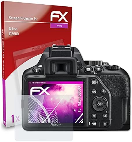 ATFolix plastični stakleni zaštitni film kompatibilan sa Nikon D3500 zaštitnikom stakla, 9h