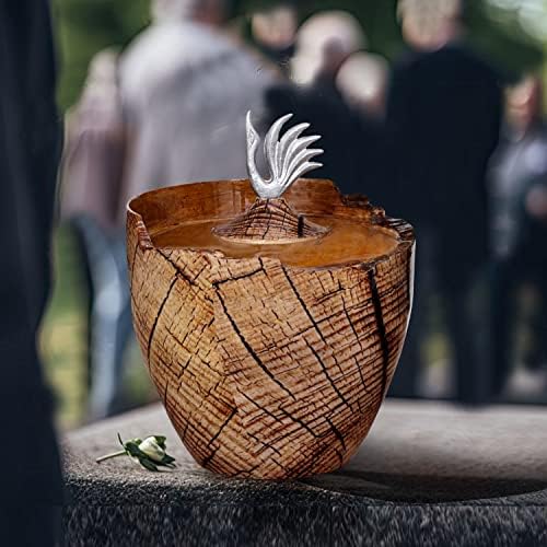 HLC ručno izrađena smola Drvena kremacija urnu za ljudski pepeo - sahranjivanje pogrebnog urnog ur u kuću -