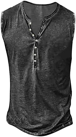 Aipengry muške majice Henley majice bez rukava bez rukava grafička majica Atletski fit tenkovi