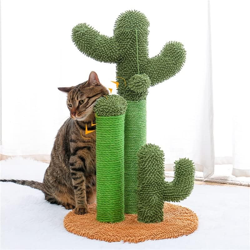 Gretd M/L Cactus mačji stub za grebanje sa Sisalnim užetom grebalica za mačke Cactus mlade i odrasle mačke