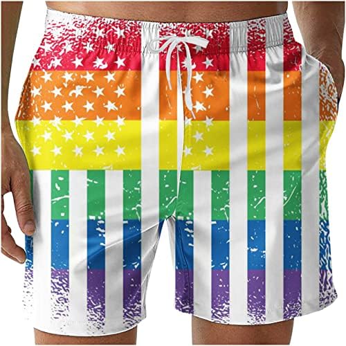 Patriotske kratke hlače za muškarce Ležerne prilike na plaži Sjedinjene Američke Države Zastavačke kratke hlače
