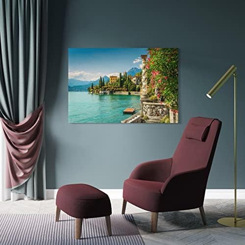ToMart Landscape Art Poster Mural Photo Lake Como Bellagio Home Decor platno slikarstvo posteri