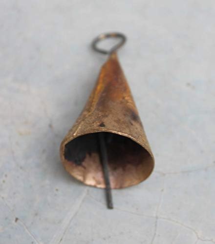 Rustikalno željezo Metal Vintage Cone Bells, zvona za zvijke vjetra, male zvona za zanat, mini kravlje