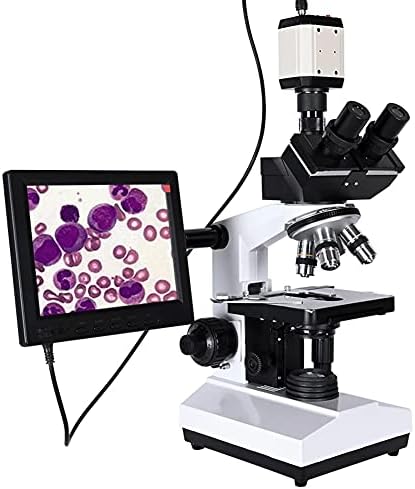 CLGZS Professional Lab biološki Trinokularni mikroskop zum 2500X + USB Elektronska digitalna