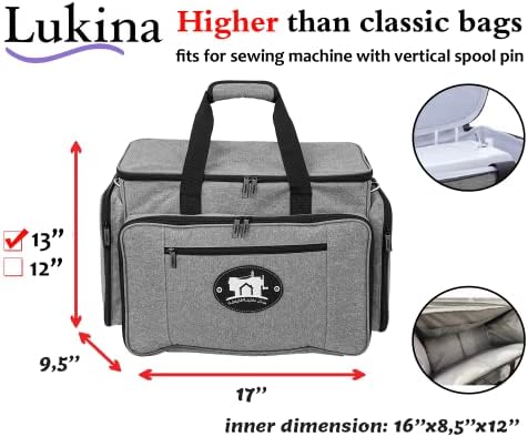 Lukina torba veća od klasične kofere šivaćih strojeva, torba, otpor udara, višestruko skladištenje, za pjevaču,