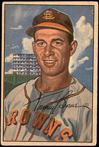 1952 Bowman Redovna bejzbol karta61 Tommy Byrne od St Louis Browns Grupa dobro