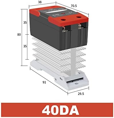 MOMTC SSD relej Din šina sa radijatorom SSR 25DA 40DA 60DA DC kontrola AC jednofazna SSR da 1kom
