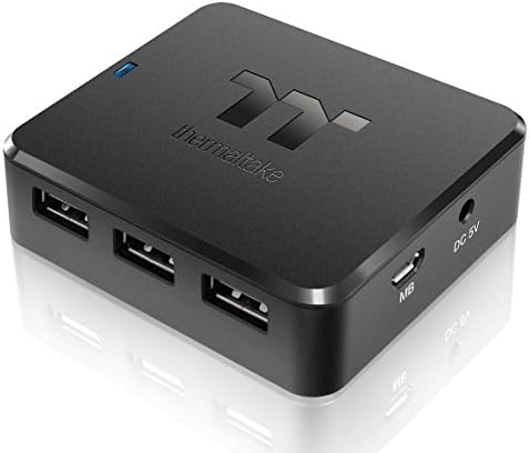 Thermaltake H200 Plus interni USB Hub, 3-Port USB 2.0 header izlazi, 3 eksterni type-a USB portovi,
