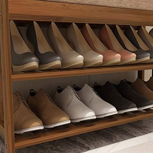 WSZJJ WALnut Finish Solid Bowood Storage Skladištenje tkanina za cipele Beluch nosač za ulazak
