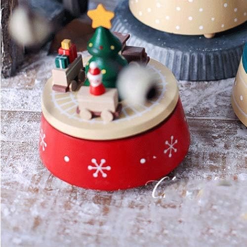 Sxds Merry-Go-okrugli božićni dan Dekoracija poklona Music Božić Rotirajuća muzička kutija Muzička
