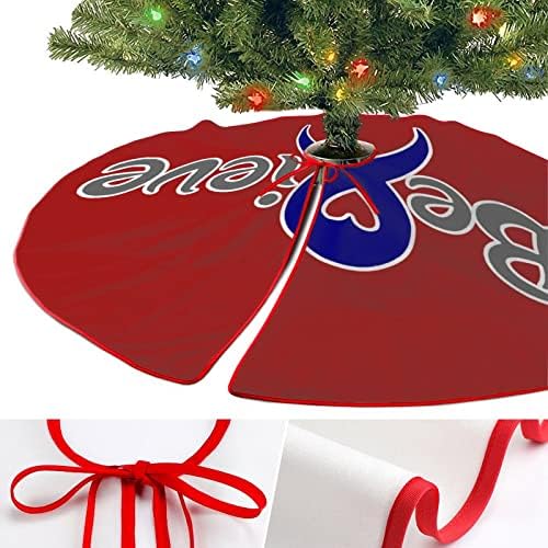 Clonski karcinom karcinoma Vjeruj božićnu suknju od drva Soft Xmas Tree Mat Božićni ukras za odmor za odmor Početna