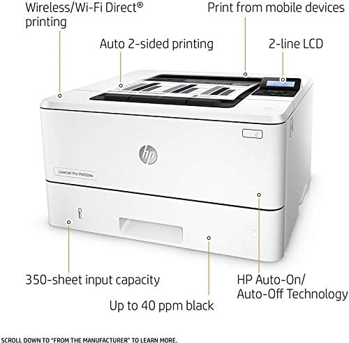 HP LaserJet Pro M402dn laserski štampač sa ugrađenim Ethernetom & dvostrano štampanje, Dash dopunjavanje spremno