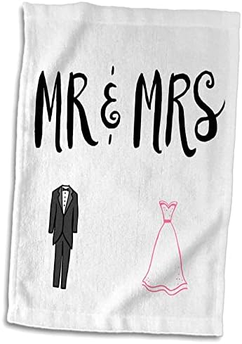 3Droza Brooklynmeme Wedding - gospodin i gospođa sa tux i haljina - ručnici