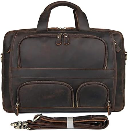 LKESWLE Vintage kožna muška torbica sa džepom torbom na poslovnim koferima Lude kožne torbe za laptop