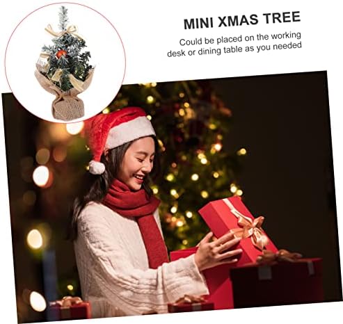 Aboofan 2 kom. Mini božićna stablo para mesa de dekor dekorativni dekorativni Xmas Tree Mini stol Božićna stabla