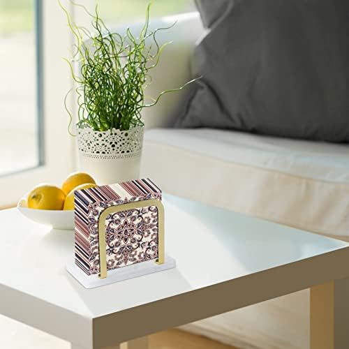 Winmien držač za salvete, dozator papirnih ubrusa sa mermernom podlogom za kuhinjske ploče.(Zlato)