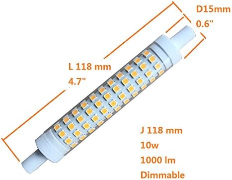 R7S LED 10w svjetlo sijalice sa mogućnošću zatamnjivanja 118mm 4.7 J118 100w zamjenske halogene