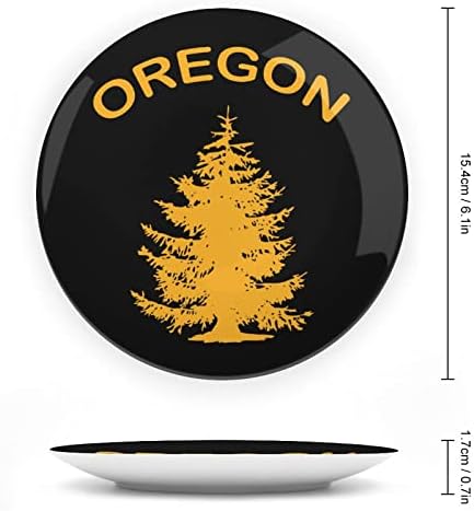 Oregon Douglas Pine Tree Ispisano kosti Kina Dekorativna ploča okrugla ploča sa zaslonom sa zaslonom