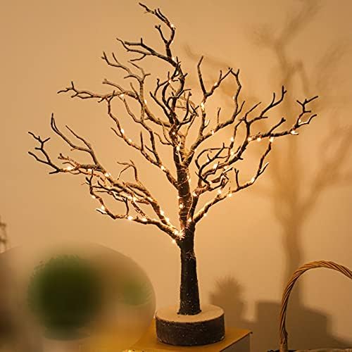 Božićno drvca sa svjetlima Mini Tree Ornament Topla bijela LED lagano ukrašavanje stola u