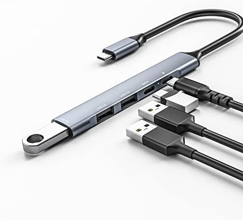 5-u-1 USB C priključna stanica, 1 USB 3.0 Port, 2 USB 2.0 Port, 65W Pd, 1 Type-C Port za prenos
