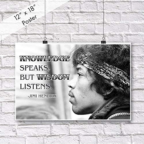 Jimi Hendrix Quote Poster Crni Mjesec Istorije Posteri Zidna Umjetnička Muzika Citati Cool Woodstock 1969 Nastava