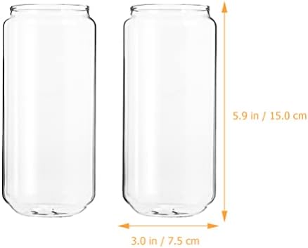Operilacx 4 setovi za pitke čaše sa staklenim poklopcima od slame mogu u obliku staklenih čaša pivo naočale