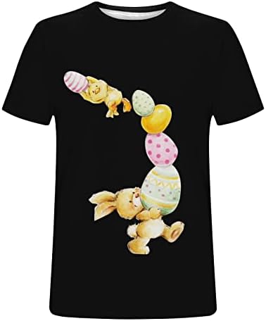 Uskršnje tinejdžere za muškarce Slatke Rabbiteggs Grafički ispis T-majice Okrugli vrat udobne košulje