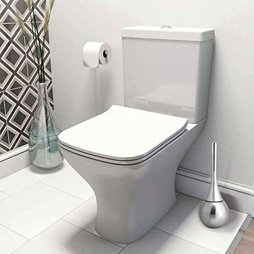 WC četkica, toaletna četka za posudu sa ABS plastičnom dugačkom ručicom i nehrđajućem čelikom podložna