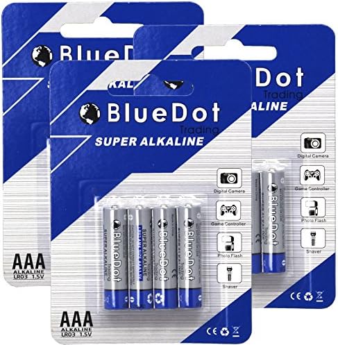 BlueDot Trading AAA alkalne 1.5 v baterije dugotrajne, višenamjenske baterije za popularne
