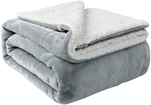 Nanpiper Sherpa pokrivač Dvostruki toplom pokrivačem za zimski krevet Super mekani nejasan flannel /