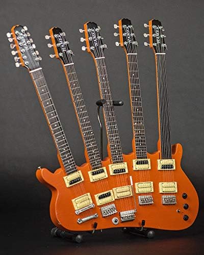 Rick Nielsen ™ pet vrata narančasti monstrum mini gitara replika kolekcionar - zvanično licencirana