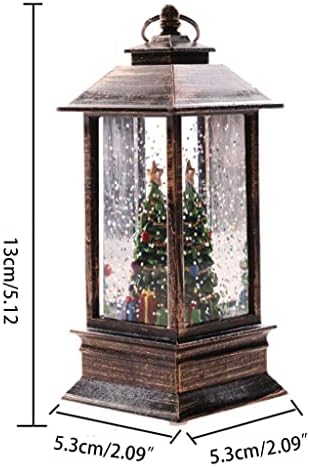 Božić Snow Globe Lantern LED svjetlo vode svjetlucave Santa noćna lampa Decor Candle Light