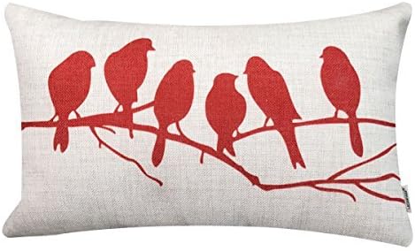 Lazamyasa svježi životinjski stil prekrasne rustikalne ptice pamuk posteljina od ispisanog jastuka