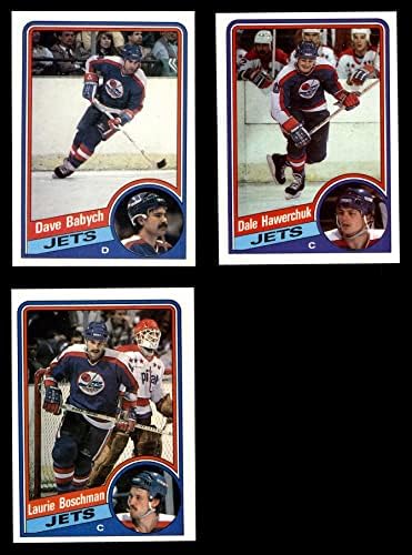 1984-85 TOPPS WINNIPEG JETS Team Set Winnipeg Jets-Hockey NM / MT Jets-Hokej