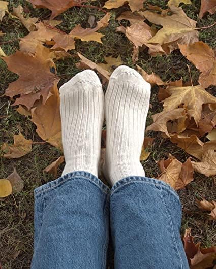 GoWith 4-5 pari uniseks prirodnih čarapa od 97% pamuka, udobnih ugodnih prozračnih bešavnih Ležernih