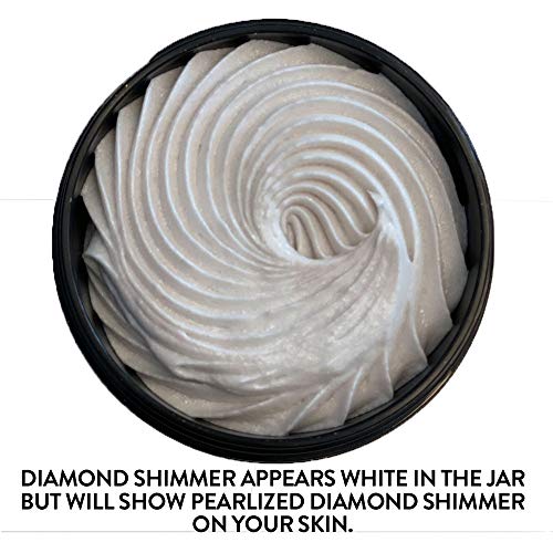 GLIMMER Boginja organski bič za tijelo maslac - suptilan nivo 1 Dijamantni svjetluca, 4,0 oz