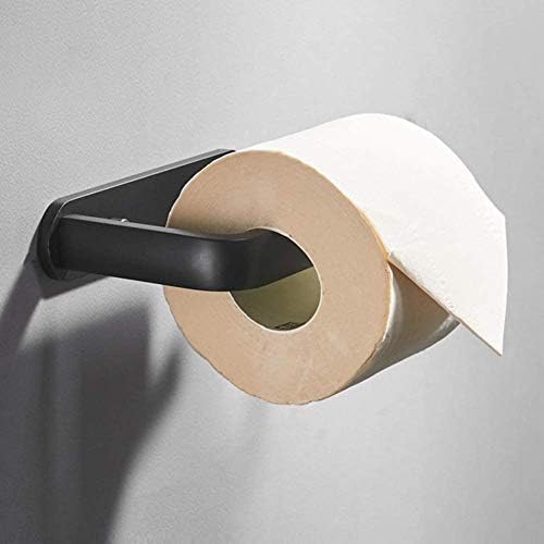 ZCMEB kupaonica WC Držač papira Crni zidni nosač tkiva od nehrđajućeg čelika kuhinjska ručnik za