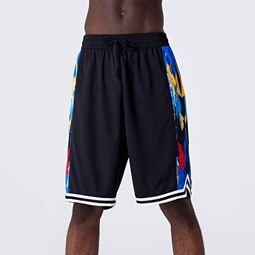 Opalos 2 Pack Košarkaške kratke hlače za muškarce sa džepovima sa zatvaračem, aktivne atletske kratke