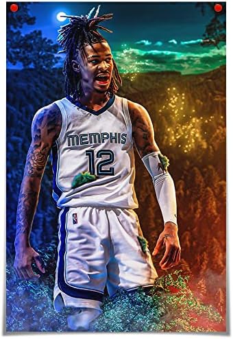 Ja morant Poster Basketball Canvas Wall Art Memphis Grizzlies Posteri za NBA Youngboy Art Slika