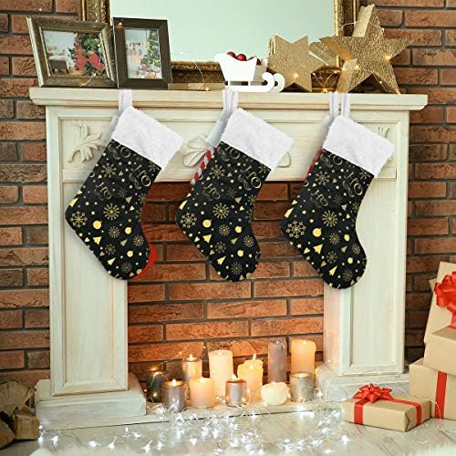 Alaza Božićne čarape Božićne klasične personalizirane velike ukrase o čarapa za obiteljski odmor sezona